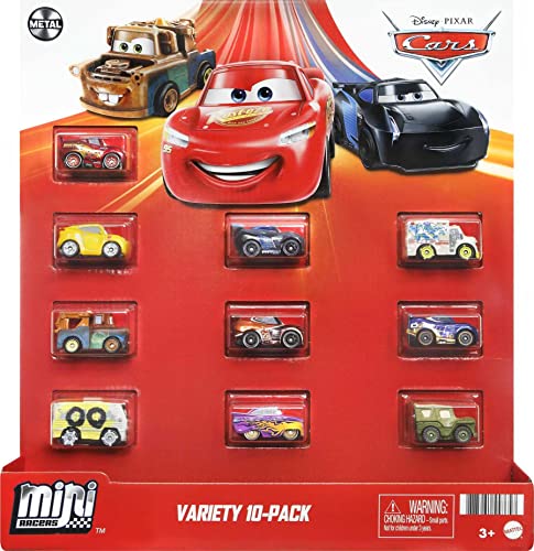 Foto 7 pulgar | Venta Internacional - Set De Juguetes Disney Cars Toys Mini Racers Para 10 Coches Con Cuerpo De Metal