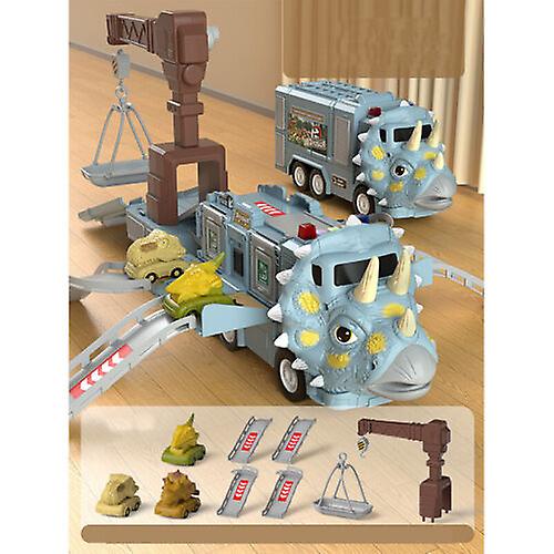 Foto 2 pulgar | Venta Internacional - Set De Juguetes Dinosaur Transforming Engineering Truck Con Oruga