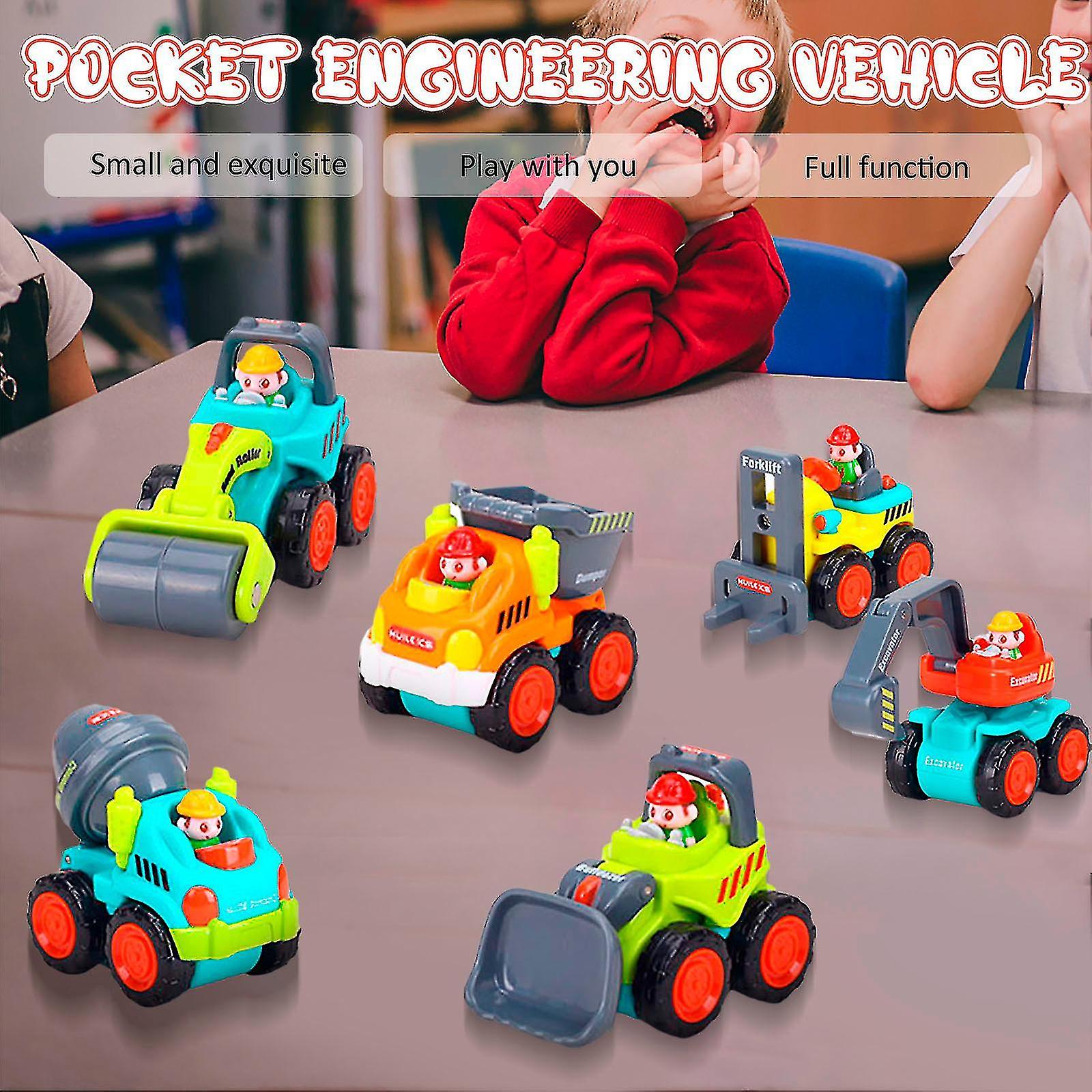 Foto 3 pulgar | Venta Internacional - Juego De Juguetes Para Vehículos De Construcción, 6 Piezas, Para Niños