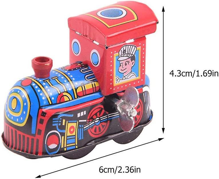 Foto 3 pulgar | Venta Internacional - Tin Train Toy, De Estilo Vintage, De Estilo Vintage, Con Mecanismo De Relojería