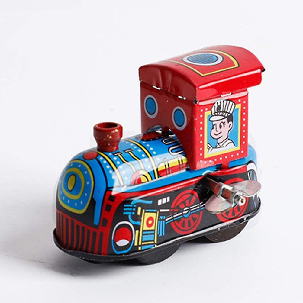 Foto 5 pulgar | Venta Internacional - Tin Train Toy, De Estilo Vintage, De Estilo Vintage, Con Mecanismo De Relojería