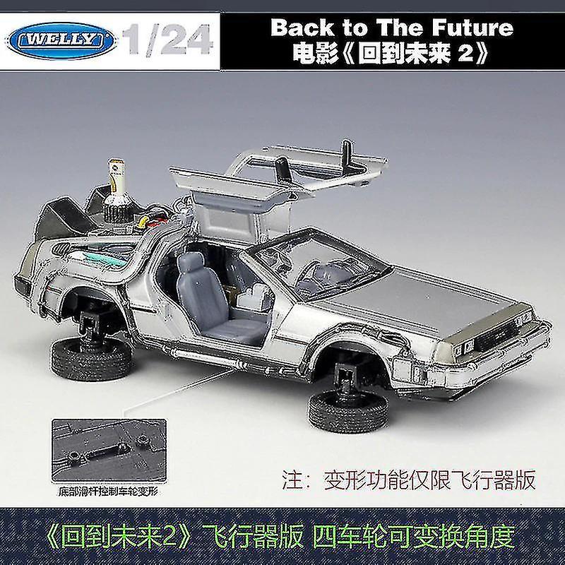 Foto 3 | Venta Internacional - Vehículo Retráctil De Aleación Diecast Car 1:24 Back To The Future