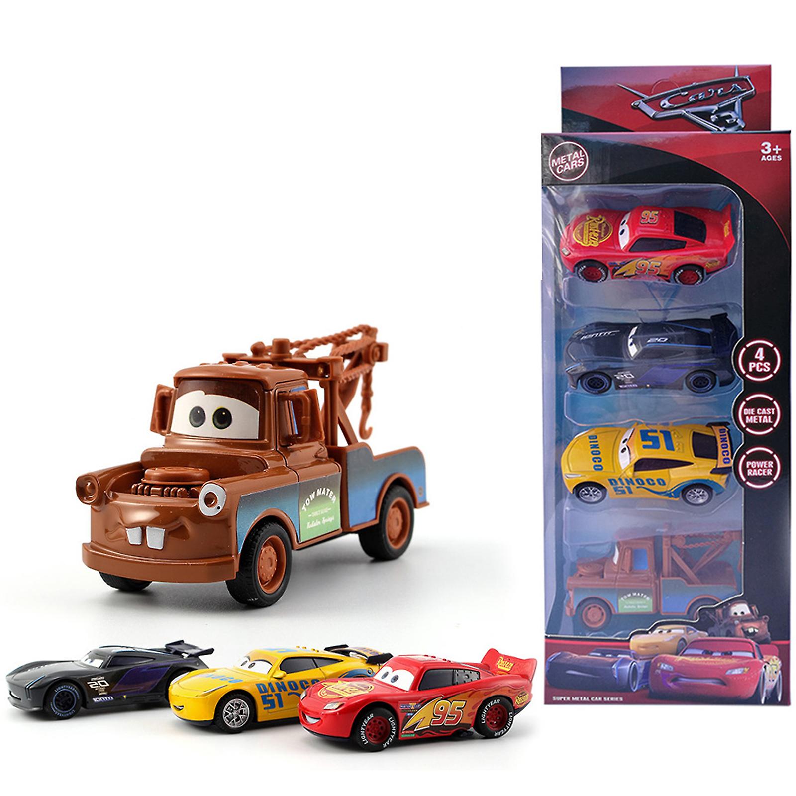 Foto 2 pulgar | Venta Internacional - Toy Cars Cars Movie 4 Piezas Mcqueen Mater Chicks Hicks Cruz She