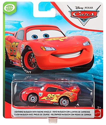 Foto 2 pulgar | Venta Internacional - Toy Disney Cars Lightning Mcqueen Con Ruedas De Carreras A Escala 1:55