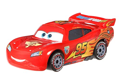 Foto 5 pulgar | Venta Internacional - Toy Disney Cars Lightning Mcqueen Con Ruedas De Carreras A Escala 1:55