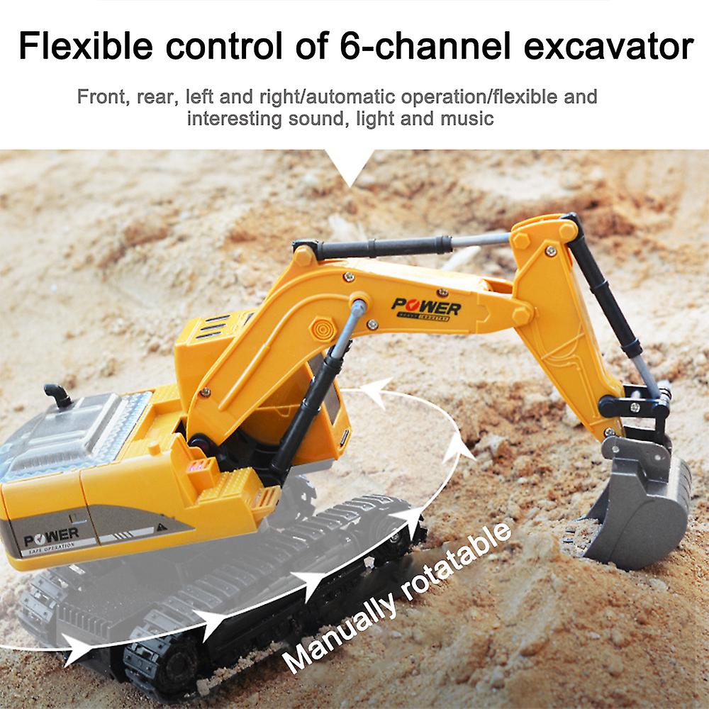 Foto 4 pulgar | Venta Internacional - Excavadora, Coche De Juguete, Construcción, Volcado, Vehículo De Ingeniería