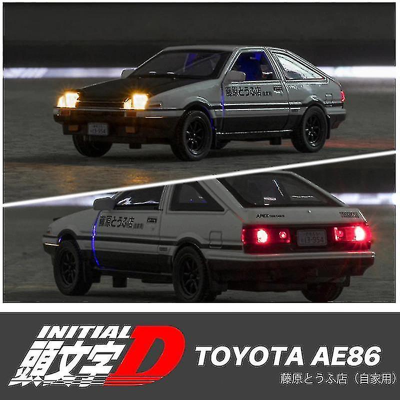 Foto 6 pulgar | Venta Internacional - Coche Coleccionable Toyota Ae86 1:32 De Aleación Fundida A Presión Con Retroceso