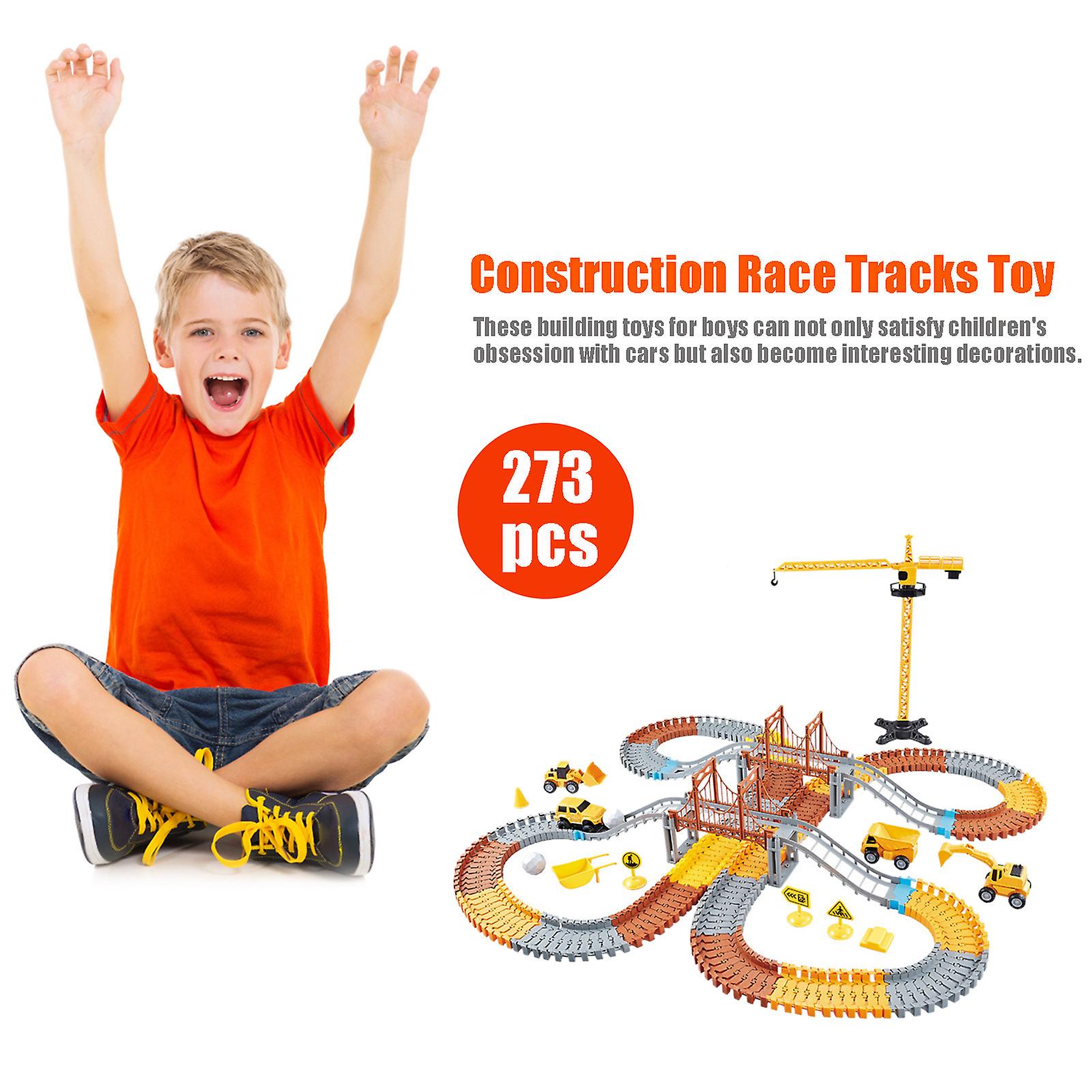 Foto 4 pulgar | Venta Internacional - Set De Juego Construction Race Tracks, 273 Unidades, Con Coche Eléctrico