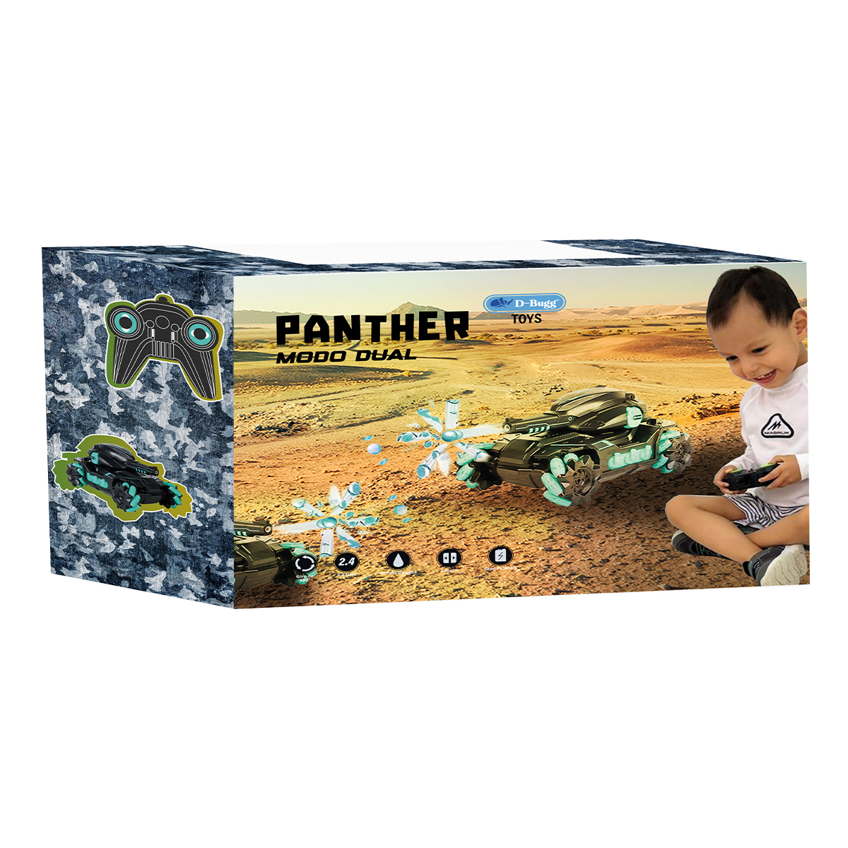 Foto 5 | Tanque a Control Remoto Panther D-Bugg