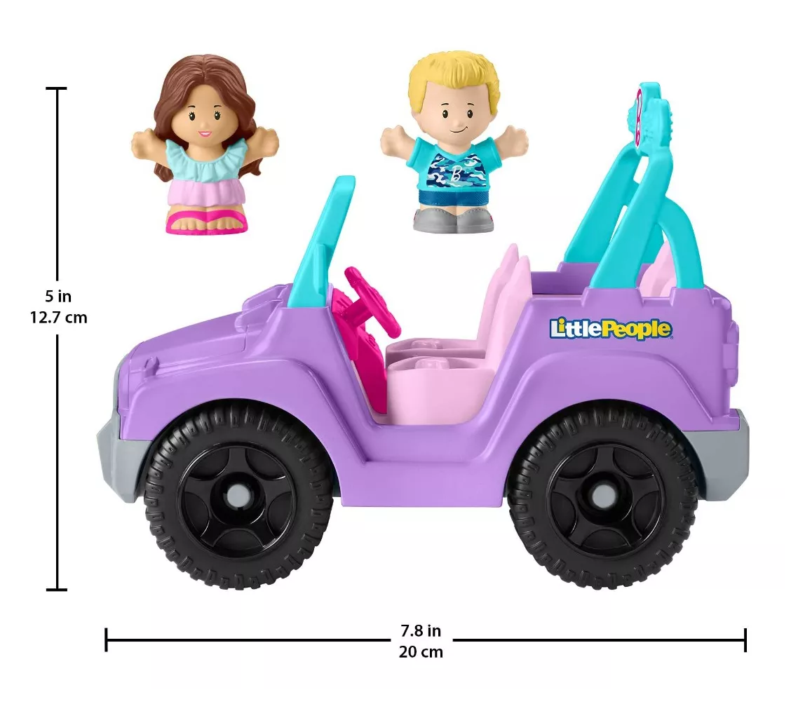 Foto 4 | Jeep De Barbie Fisher-price Lp Set De Juego Tu Primer, Morado