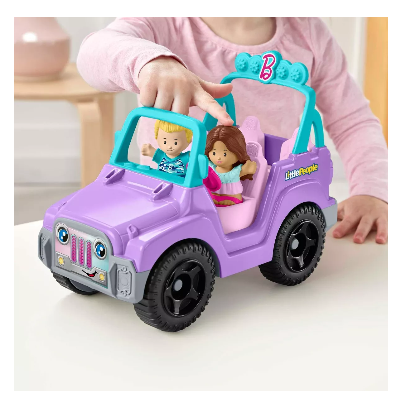 Foto 5 | Jeep De Barbie Fisher-price Lp Set De Juego Tu Primer, Morado