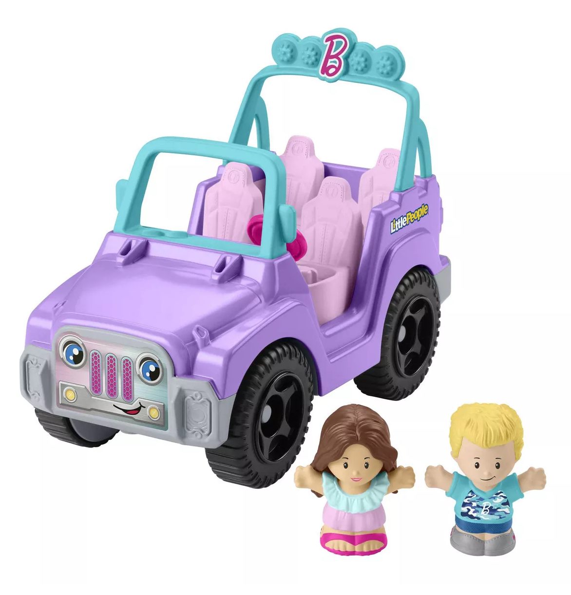 Foto 1 | Jeep De Barbie Fisher-price Lp Set De Juego Tu Primer, Morado