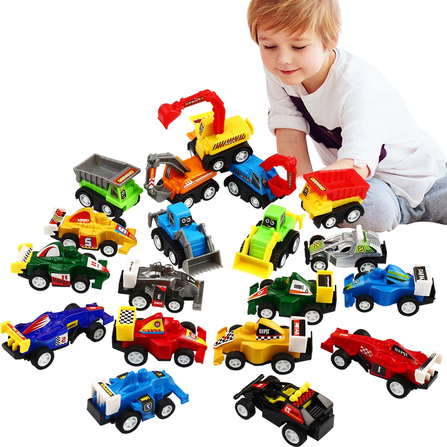 Foto 7 pulgar | Set De Juguetes Funcorn Toys Pull Back Car, 20 Unidades, Para Niños De Más De 3 Años - Venta Internacional.