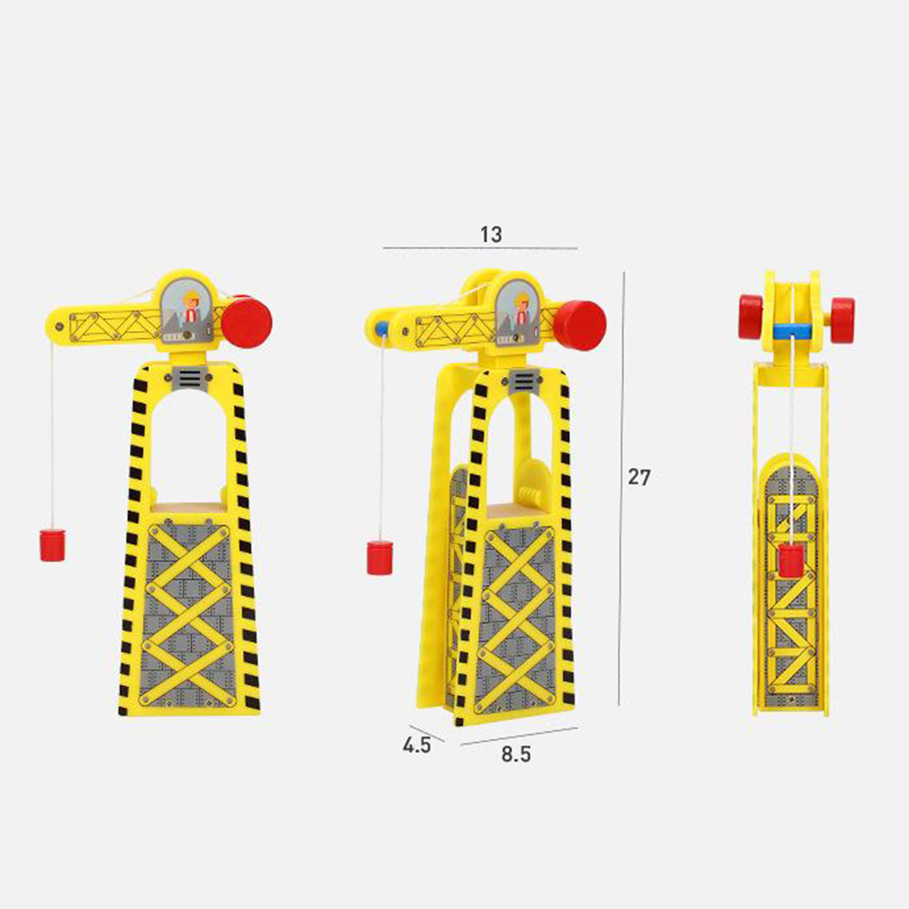 Foto 4 | Grúa De Juguete De Madera Para Niños Y Niñas De 3 Años - Venta Internacional.