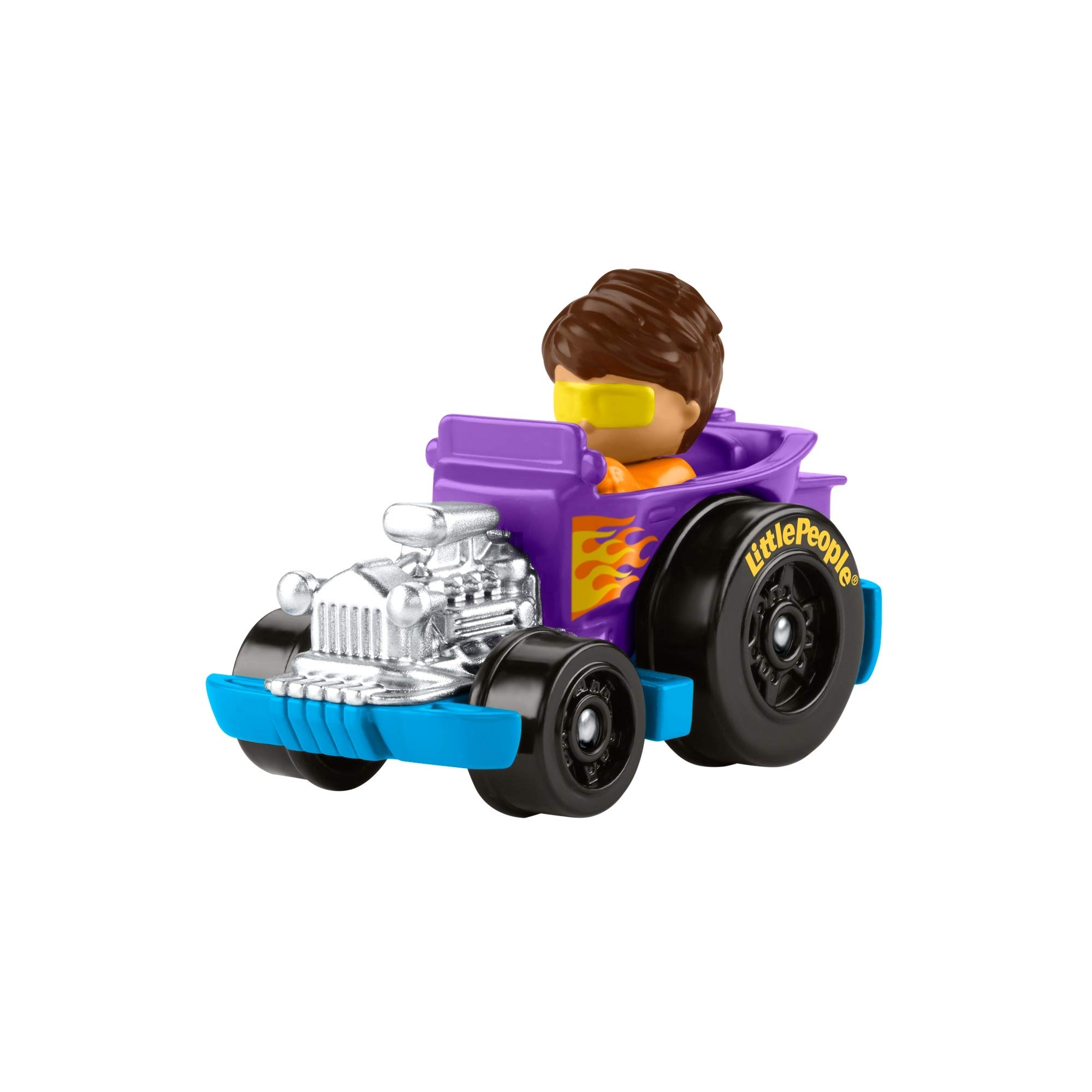 Coche De Juguete Fisher-price Little People Wheelies Hot Rod Gmj23 - Venta Internacional.