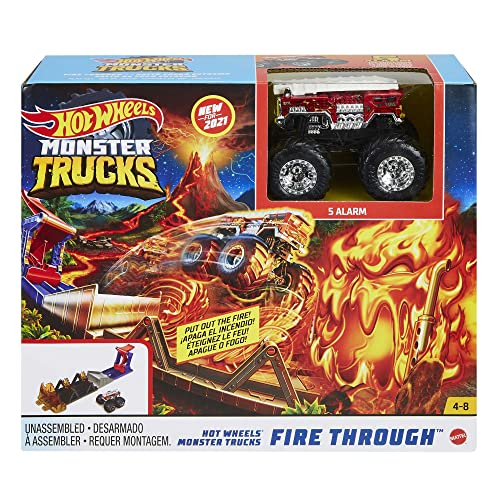 Foto 7 pulgar | Set De Juego Monster Truck Fire Con Vehículo Fundido A Presión Y Lanzador - Venta Internacional.