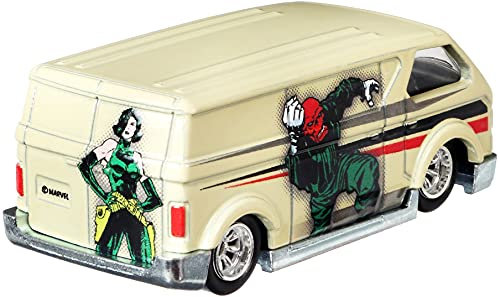 Foto 5 pulgar | Vehículo De Juguete Hot Wheels Captain America Mbk Van A Escala 1:64 - Venta Internacional.
