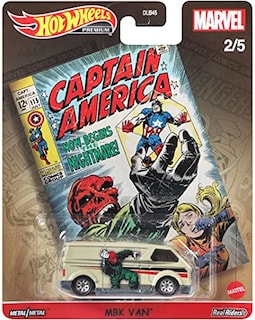 Foto 5 | Vehículo De Juguete Hot Wheels Captain America Mbk Van A Escala 1:64 - Venta Internacional.