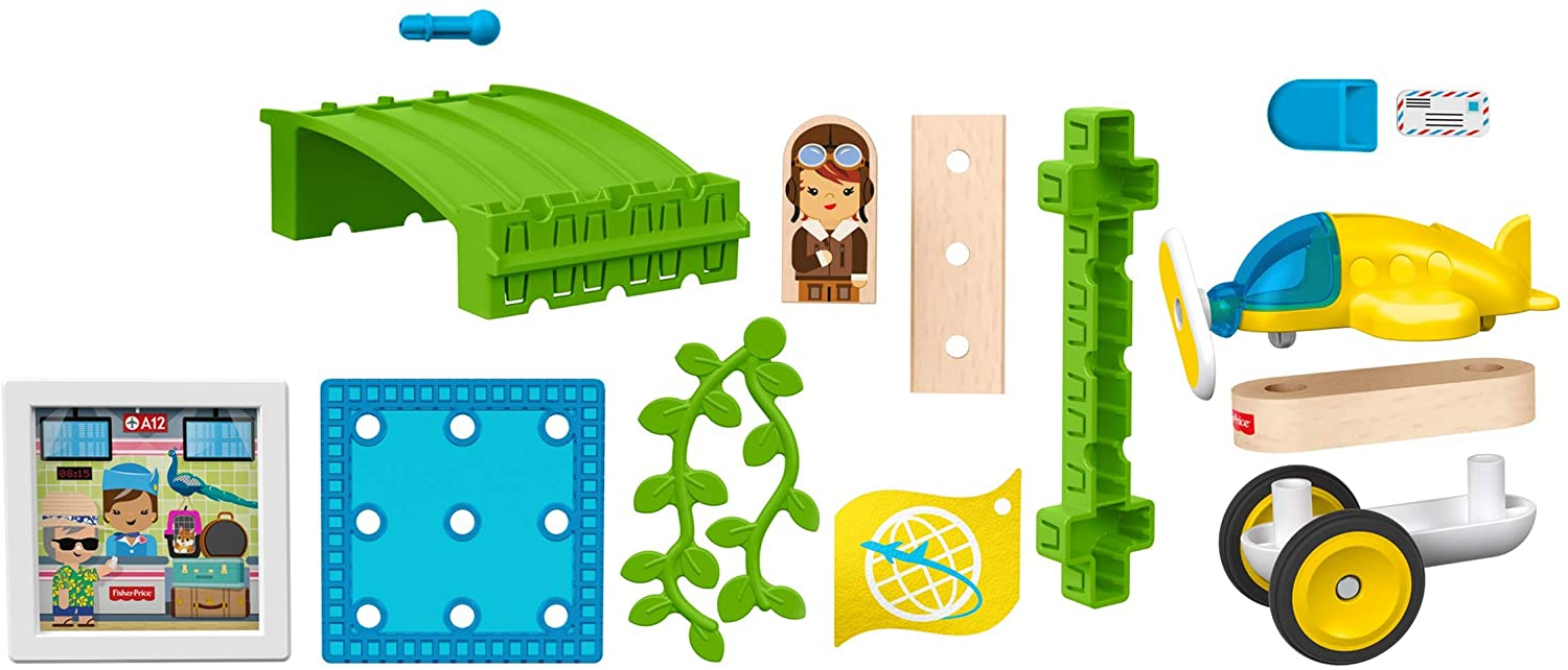 Foto 6 pulgar | Set De Construcción Fisher-price Wonder Makers Airport Hanger - Venta Internacional.