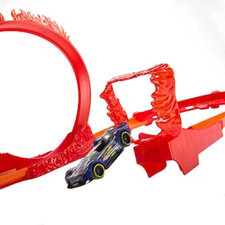 Foto 7 | Set De Juego Flame Stunt De Hot Wheels Track Builder Con 16 Unidades - Venta Internacional.