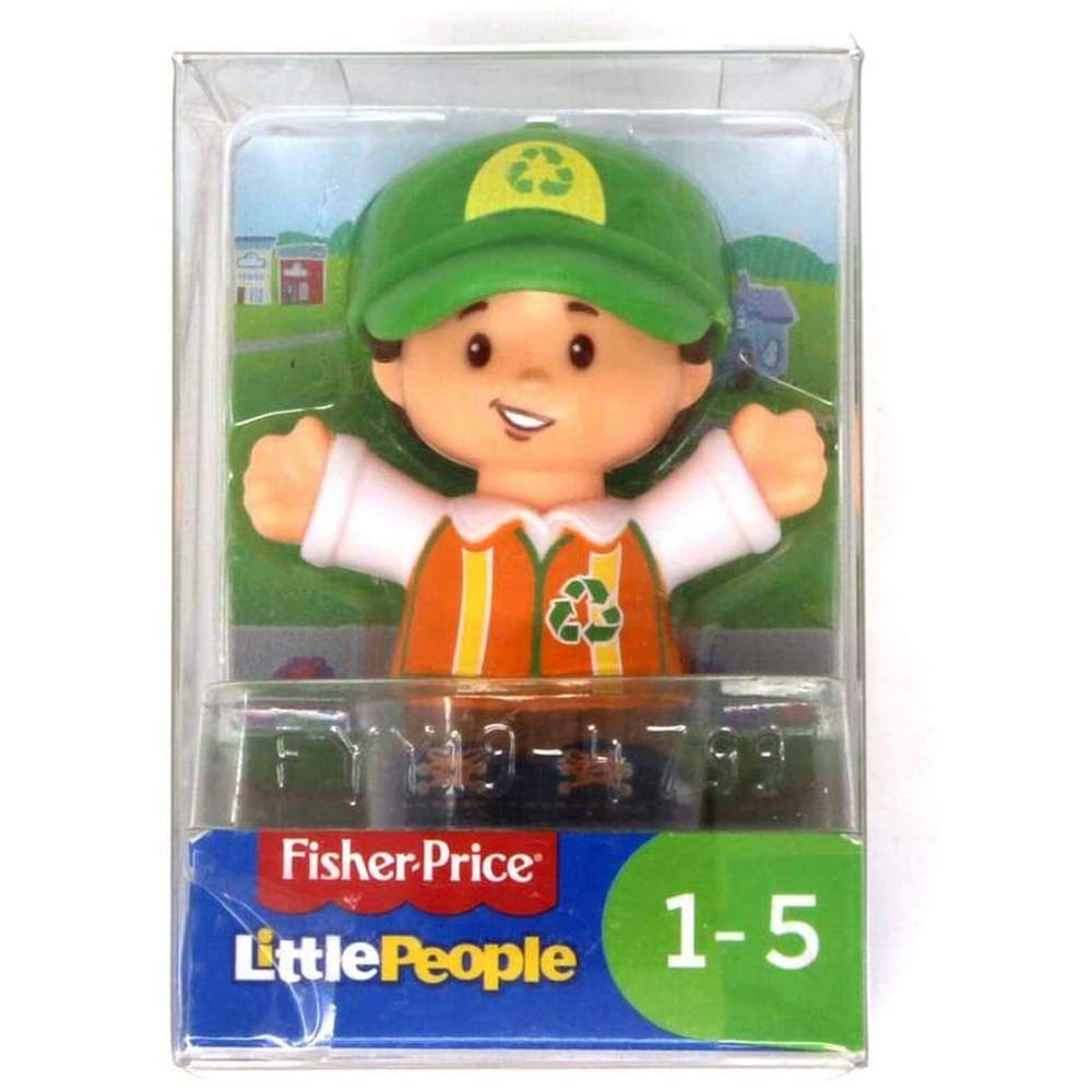 Foto 3 pulgar | Trabajador De Reciclaje Toy Fisher-price Little People Con Camión - Venta Internacional.