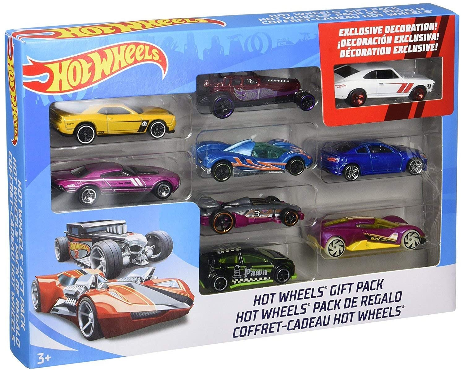 Paquete De Regalo Hot Wheels Para 9 Autos (los Estilos Pueden Variar), Multicolor (x6999) - Venta Internacional.