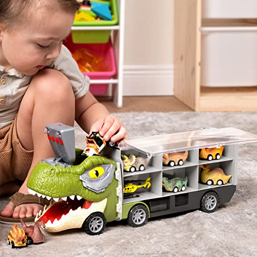 Foto 8 pulgar | Camión Transportador De Dinosaurios Joyin 13 En 1 Para Niños - Venta Internacional.