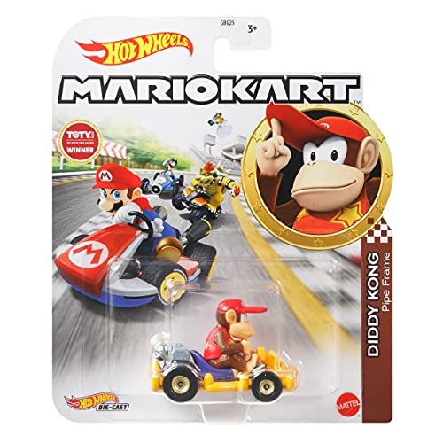 Foto 3 pulgar | Hot Wheels Mario Kart Diddy Kong Diecast Car [marco De Tubería] - Venta Internacional.