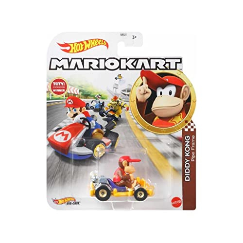 Foto 7 pulgar | Hot Wheels Mario Kart Diddy Kong Diecast Car [marco De Tubería] - Venta Internacional.