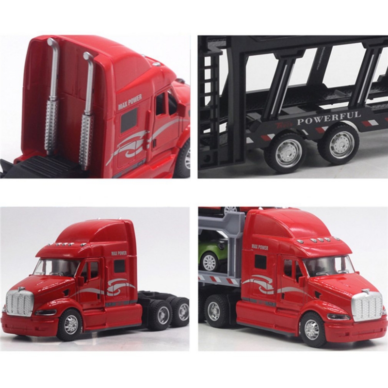 Foto 4 pulgar | Portacoches De Juguete Big Rig Truck, 35 Cm, Aleación Abs A Escala 1:48, Aleación Plas - Venta Internacional.