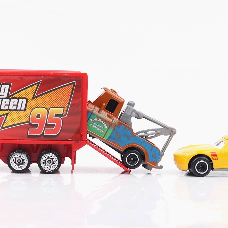 Foto 5 pulgar | Kit De Coches De Juguete Pixar Cars Lightning Mcqueen, 7 Piezas - Venta Internacional.