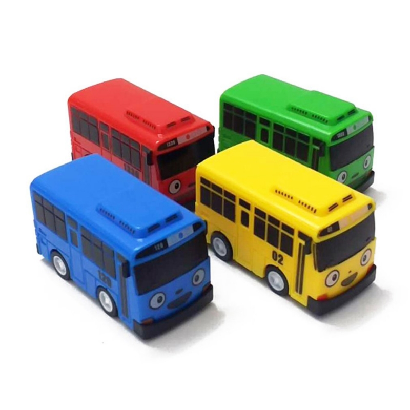 Foto 4 pulgar | Toy Bus Mini Pull Back Car, Anime Coreano Para Niños, Set De 4 - Venta Internacional.