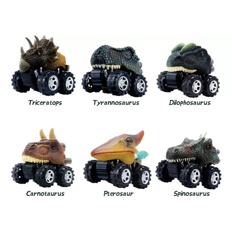 Foto 7 pulgar | Set De Juguetes Dinosaur Cars Friction Para Niños De 5 A 7 Años, 6 Piezas - Venta Internacional.