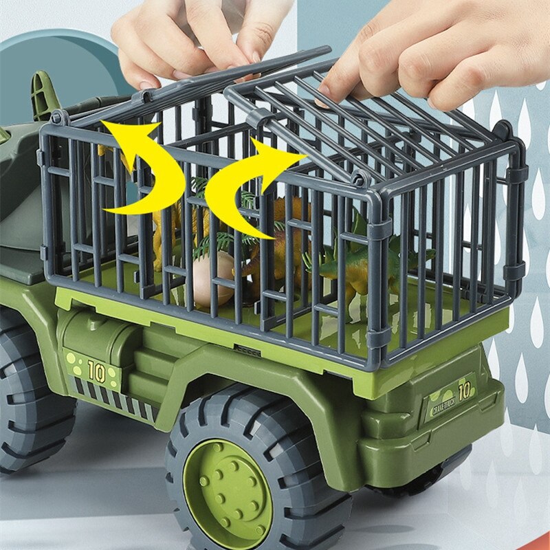 Foto 5 pulgar | Transporte En Camión Con Dinosaurios Para Niños Triceratops - Venta Internacional.