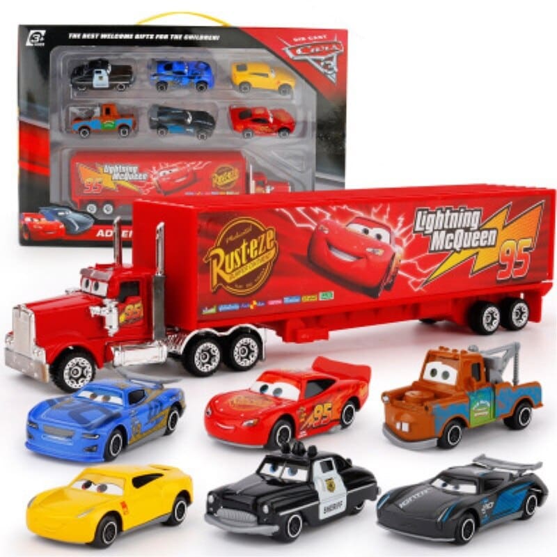 Set De Juguetes Disney Pixar Cars Lightning Mcqueen 7 Piezas Venta Internacional. Coppel