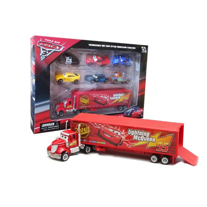 Foto 7 pulgar | Set De Juguetes Disney Pixar Cars Lightning Mcqueen, 7 Piezas - Venta Internacional.