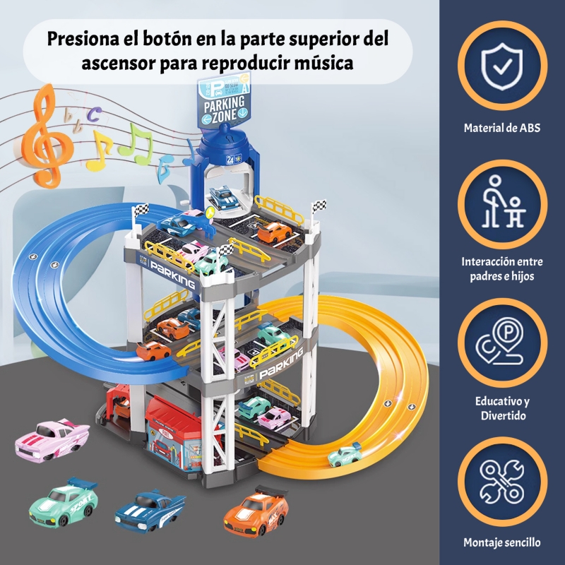 Foto 2 pulgar | Toy Tracks Cars Con Música Career Lifter Para Niños - Venta Internacional.