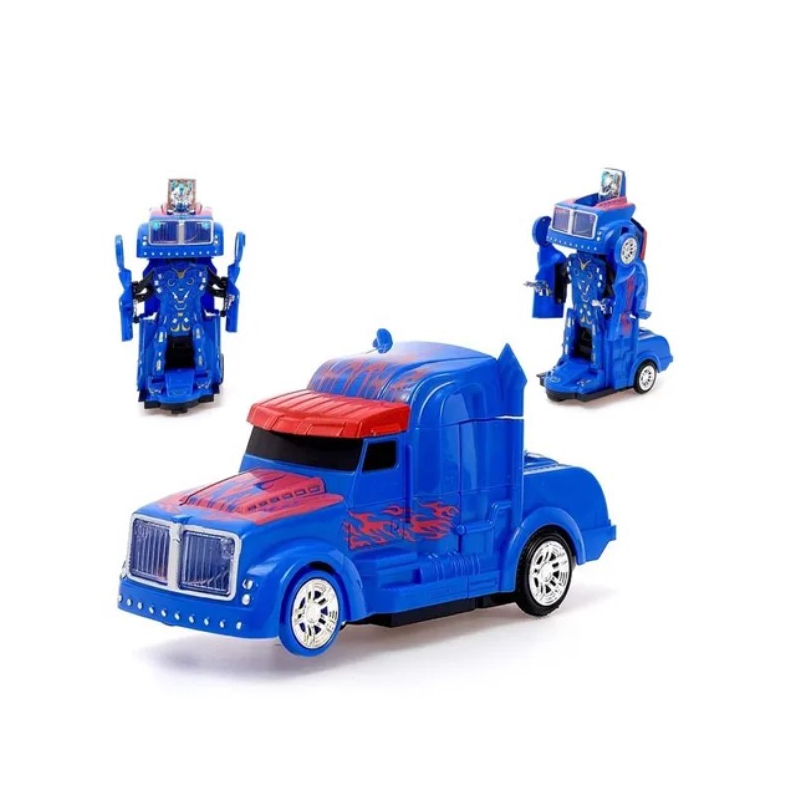 Foto 3 pulgar | Camión Transformer Optimus Prime con Sonido y Luz - Azul - Venta Internacional