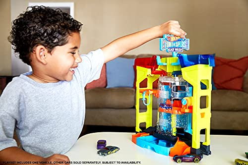 Foto 3 pulgar | Juego De Lavado De Autos Hot Wheels Mattel Stunt & Splash - Venta Internacional.
