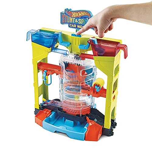 Foto 4 pulgar | Juego De Lavado De Autos Hot Wheels Mattel Stunt & Splash - Venta Internacional.