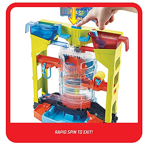 Foto 5 pulgar | Juego De Lavado De Autos Hot Wheels Mattel Stunt & Splash - Venta Internacional.