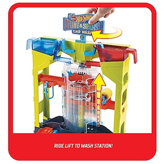 Foto 7 | Juego De Lavado De Autos Hot Wheels Mattel Stunt & Splash - Venta Internacional.