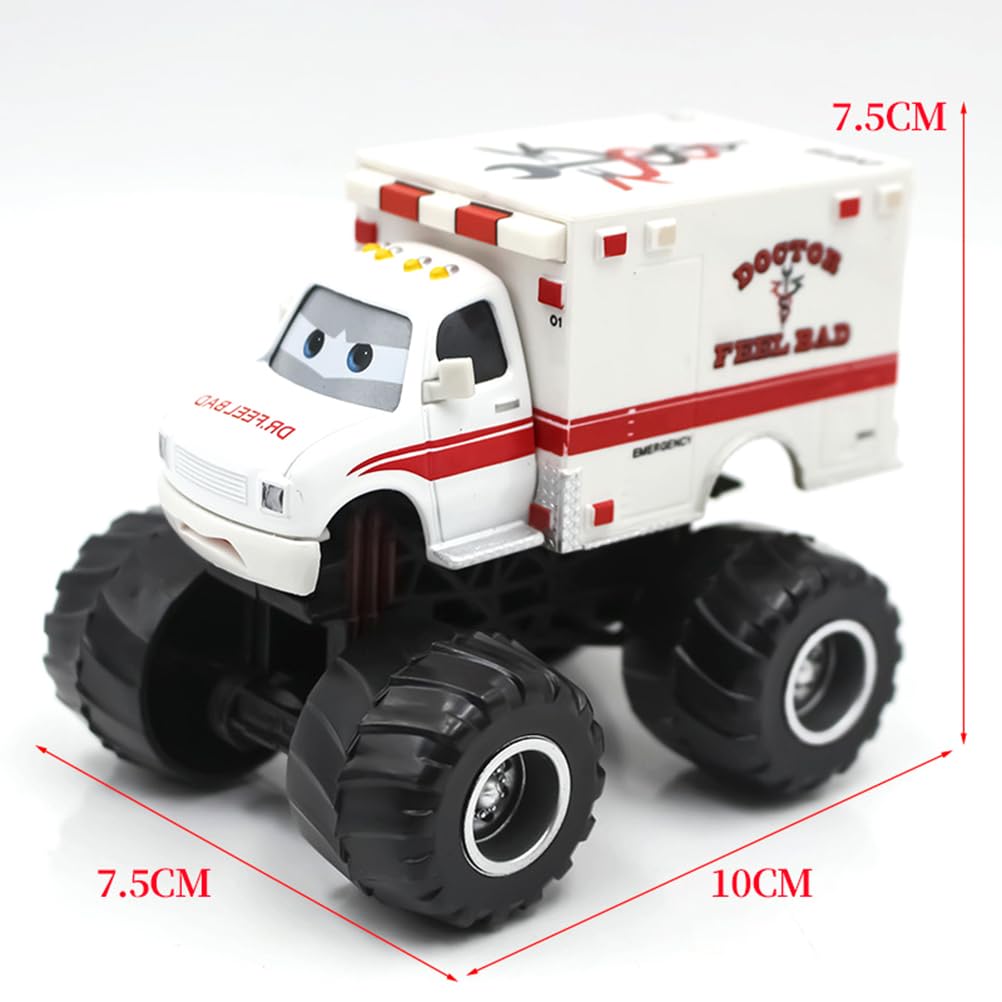 Foto 3 pulgar | Toy Car Filmenunu Movie Big Wheel Ambulance 1:55 Die-cast - Venta Internacional.