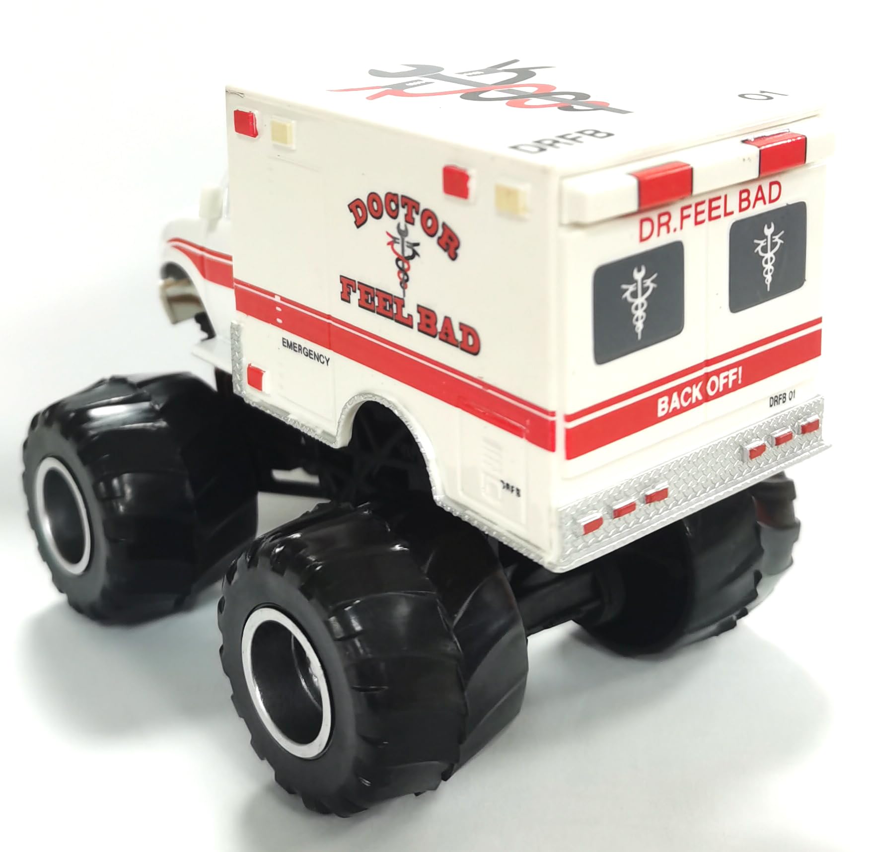 Foto 5 pulgar | Toy Car Filmenunu Movie Big Wheel Ambulance 1:55 Die-cast - Venta Internacional.