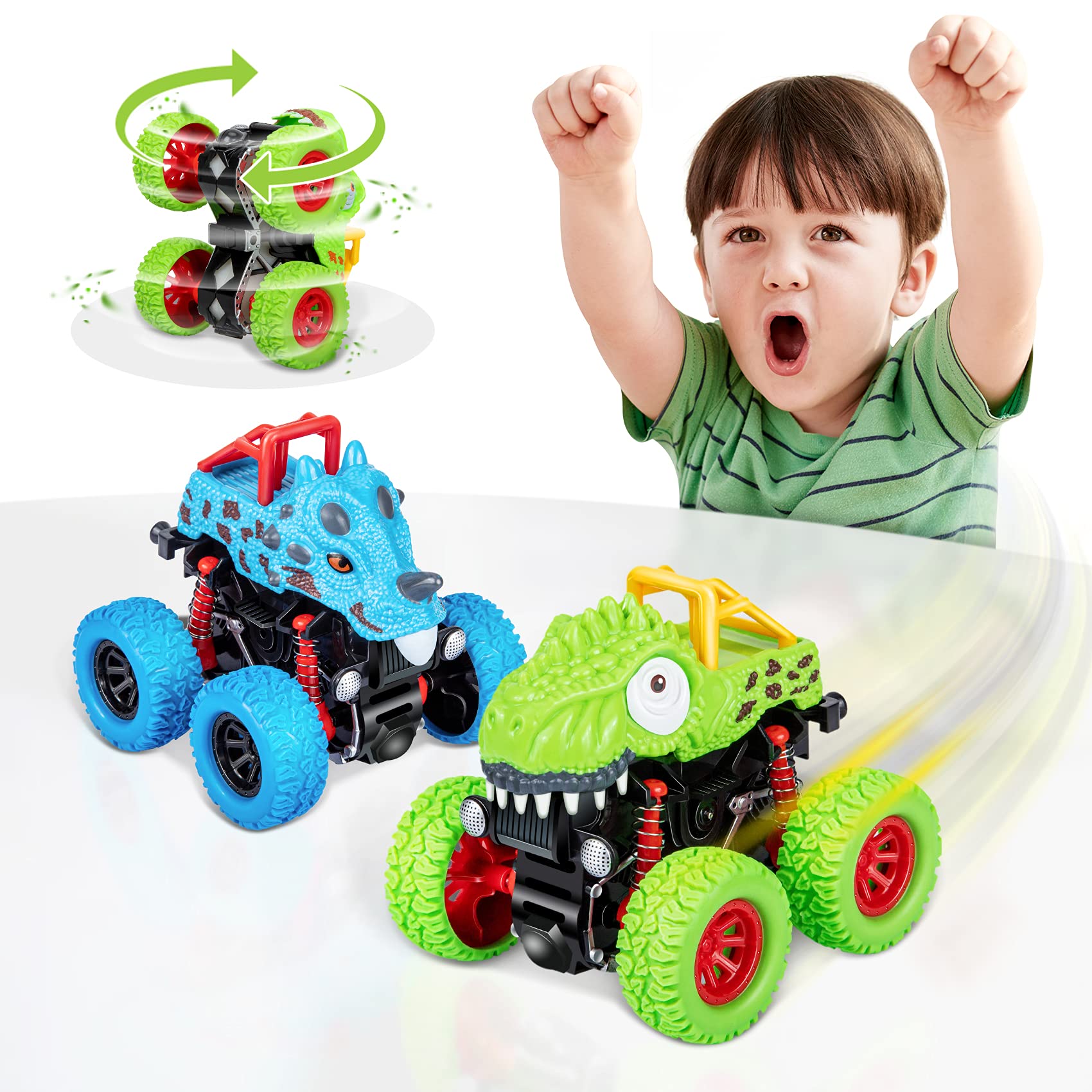 Foto 2 pulgar | Camiones De Dinosaurios Toy Lodby Para Niños De Más De 2 Años Con Cierre Retráctil - Venta Internacional.