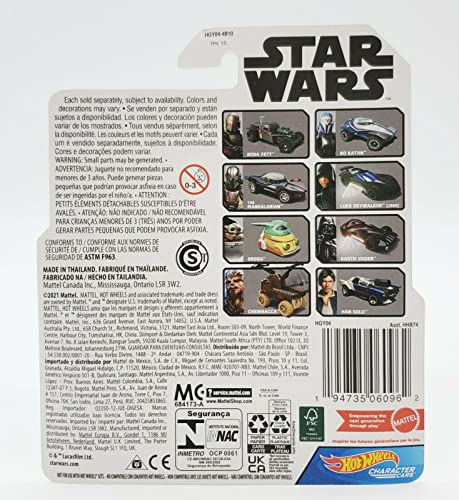 Foto 3 pulgar | Coche Fundido Star Wars Hot Wheels Character Cars Grogu - Venta Internacional