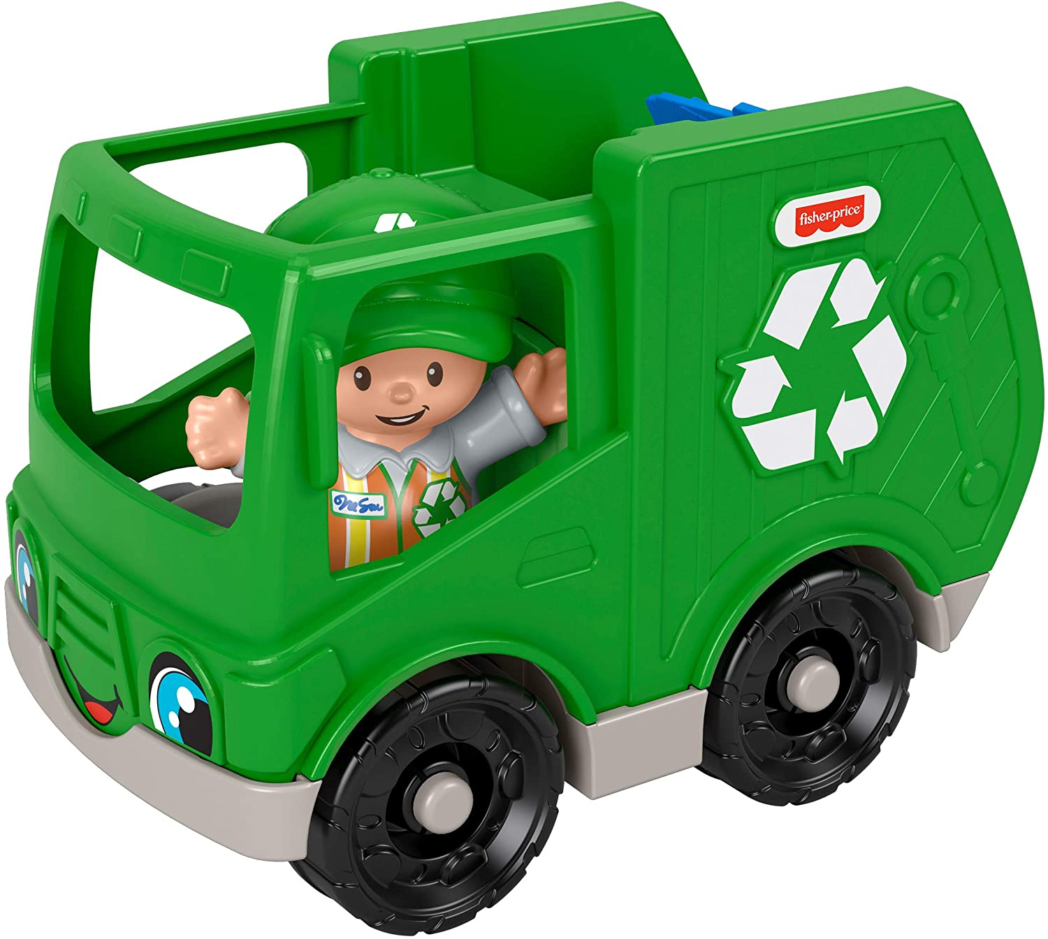 Foto 4 | Camión De Reciclaje Little People De Fisher-price, Vehículo  - Venta Internacional.