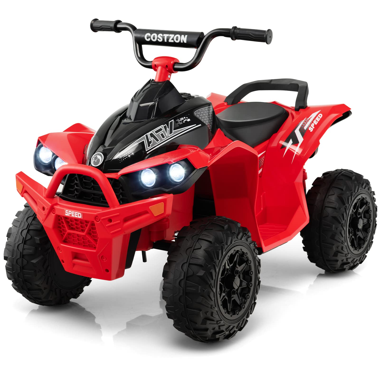 Foto 2 pulgar | Batería Eléctrica Para Atv Costzon Para Niños De 12 V Con Alta/baja Velocidad, Color Rojo - Venta Internacional.