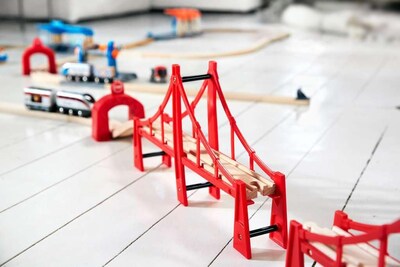 Foto 4 | Puente Colgante Doble Toy Train Accessory Brio World 33683 - Venta Internacional