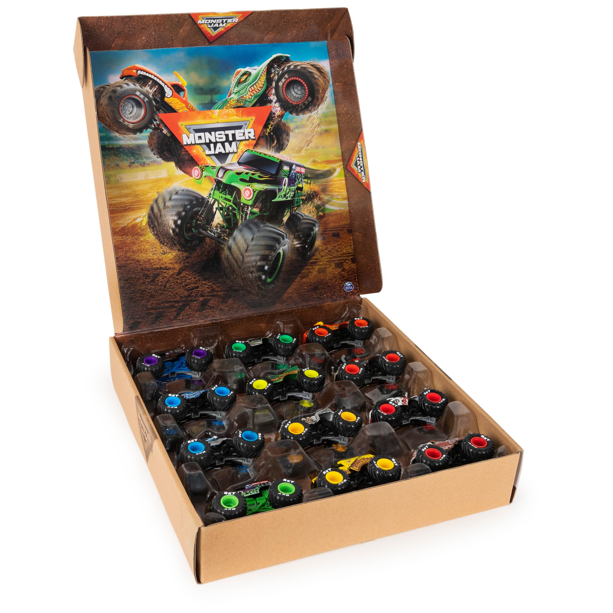 Foto 2 pulgar | Camiones Monster Trucks Fundidos A Presión Toy Monster Jam Paquete De 12 Escala 1:64 - Venta Internacional